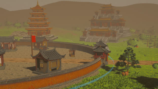 Pagodas and walls of the capital